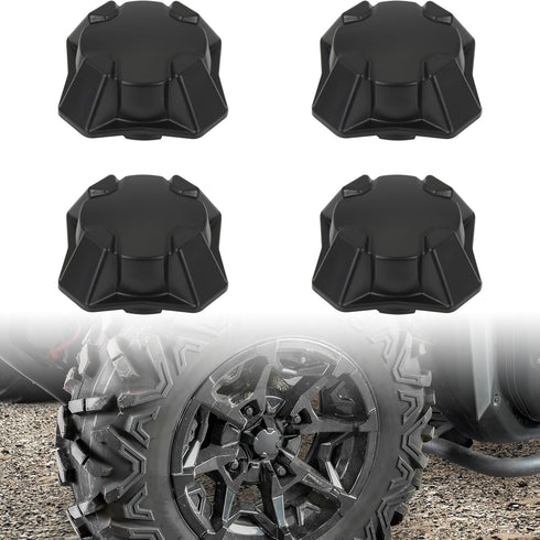 SAUTVS Tire Wheel Hub Caps for Can-Am Defender, Black Dust Center Hub Cap Covers for Can Am Defender/Commander/Outlander/Maverick 2015-2020 Access...