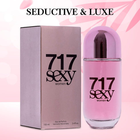 NovoGlow 717 Sexy Women- 100ml/3.4 Fl Oz Eau De Parfum Spray - Long Lasting Floral Citrusy & Powdery Fragrance Smell Fresh & Clean All Day Include...