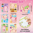 Axolotl Make a Face Sticker - 36Pcs Make Your Own Cute Axolotl Stickers Games, Pink Animal Mix and Match Art Craft Party Favor for Girls Boys Kids...