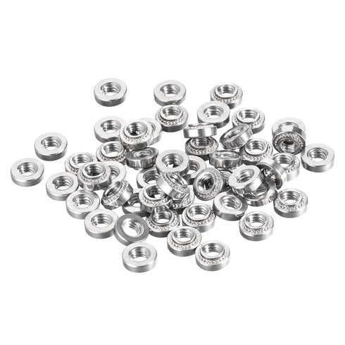 uxcell Self -Clinching Nuts,#8-32 x 0.14-Inch Stainless Steel Rivet Nut Round Head Steel Metal Sheet Mounting Hardware Fastener 100pcs...