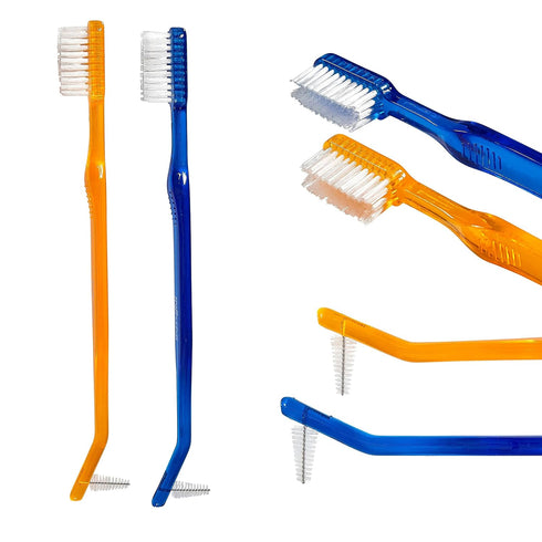 Toothbrush for Braces, Soft Head Braces Toothbrush, V Trimmed Design 2-Pack | Quick Orthodontic Cleaning | Deep Clean Braces at Home (Pack of 2)...