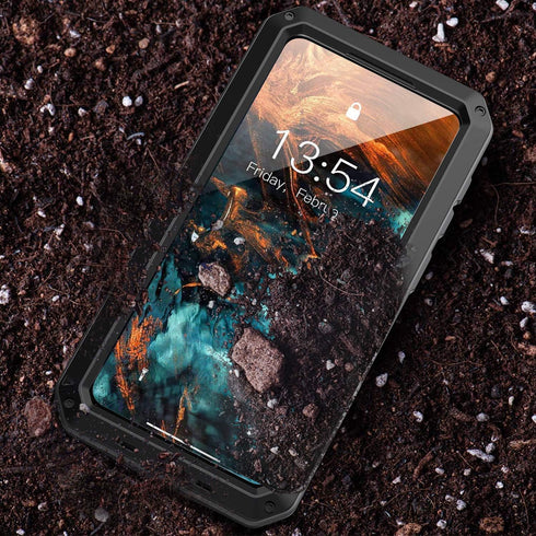 Marrkey for Galaxy S21 Case,Full Body Protective Cover Heavy Duty Shockproof Tough Armour Aluminum Alloy Metal Case with Silicone Built-in Screen ...