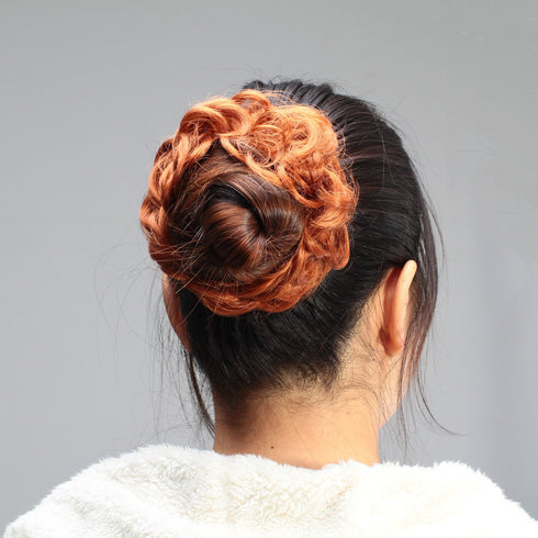 Onedor® Ladies Synthetic Wavy Curly or Messy Dish Hair Bun Extension Hairpiece Scrunchie Chignon Tray Ponytail (1#-Black)...