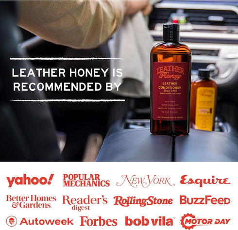 Leather Honey Leather Conditioner Wipes: Restore Leather On-The-Go. Protect & Condition Leather Couches, Car Seats, Purses, Shoes, Bags & Tack. Sa...