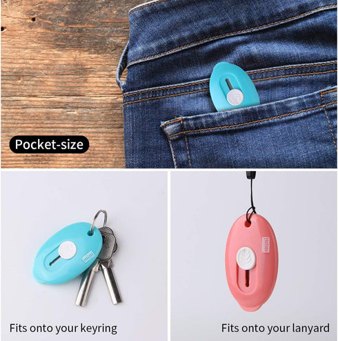 Mini Retractable Utility Knife Box Cutter Letter Opener, Alloy Steel Splicing Knife with Key Chain Hole-9pcs...