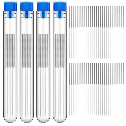 48 Pieces 3D Printer Nozzle Cleaning Kit 0.4 mm Stainless Steel Nozzle Cleaning Needles 3D Printer Nozzle Cleaner for 3D Printer Accessory...