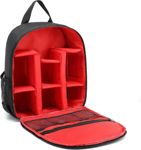 Digital DSLR Camera Waterproof Sling Backpack Shoulder Bag For Photographers Travel Outdoor Red...