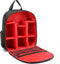 Digital DSLR Camera Waterproof Sling Backpack Shoulder Bag For Photographers Travel Outdoor Red...