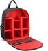 Digital DSLR Camera Waterproof Sling Backpack Shoulder Bag For Photographers Travel Outdoor Red...