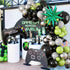 Video Game Balloon Arch, Green Black Balloon Arch Garland, Light Lime Green Black Grey Latex Balloons Star Gamepad Foil Balloon Helium for Boys Me...