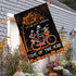 Halloween Garden Flag?12x18 Inch Double-sided Horror Pumpkin Ghost Cycling Pattern House Flag for Outdoor Yard Home Decoration...