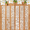 12 Pieces Stencils for Painting, Reusable Border Leaf Stencil, Furniture Cake Decorative Stencils for Wood Wall DIY Art Craft Canvas Fabric Home D...