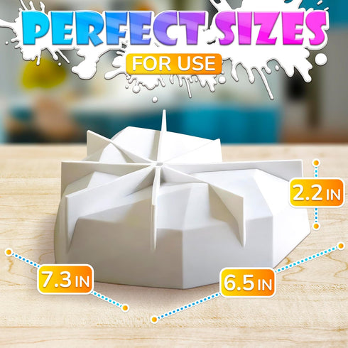 Breakable Heart Mold – Flexible Heart Molds Silicone for Baking & Freezing, Heat-Resistant Cake Mold (7.3"x6.5"x2.2") – Easy Demolding, Designed f...