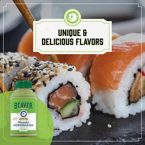Beaver Extra Hot Wasabi Horseradish, 12.5 oz squeeze bottle...