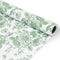JarThenaAMCS Floral Wrapping Paper Mini Roll 17in x 32.8Ft Green White Flowers Gift Wrap Paper Chinoiserie Paper for Birthday Wedding Baby Shower ...
