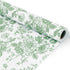 JarThenaAMCS Floral Wrapping Paper Mini Roll 17in x 32.8Ft Green White Flowers Gift Wrap Paper Chinoiserie Paper for Birthday Wedding Baby Shower ...