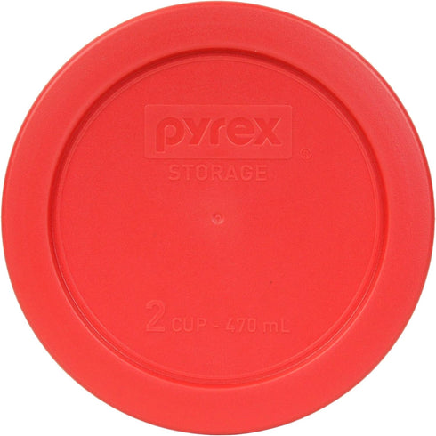 Pyrex 7200-PC 2-Cup Red Food Storage Replacement Lid - Made in USA...