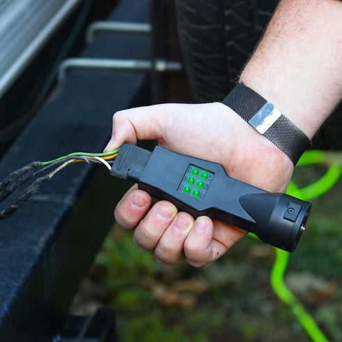 ABN 7 Blade 4-Way Flat Circuit Tester - Trailer Testers Electricity Wire Circuits Connector Testing for 12v Vehicles...