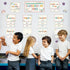 104 Pcs Classroom Jobs Bulletin Board Set Rainbow Bulletin Board Class Jobs Chart Set Cutout Teacher's Helper Chalkboard Decor for for School Wall...
