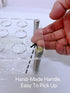 Ackers Transparent Acrylic Test Tube Bottle Small Glass Holder, Built-in Handle, 12 Tube Capacity, 0.87" (22mm) Holes for 25ML Test Tubes(Detachab...