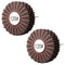 Rocaris 2 Pack Abrasive Flap Wheel - 120# Nylon Sanding Wheel Brush Abrasive Grinding Head with 1/4 Inch Shank for Woodworking Root Carving Furnit...