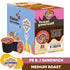 Crazy Cups Flavored Coffee for Keurig K-Cup Machines, Peanut Butter & Jelly Sandwich, Hot or Iced Drinks, 22 Single Serve, Recyclable Pods(Pack of...