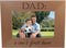 CustomGiftsNow Dad: A Son's First Hero - Natural Alder Wood Engraved Tabletop/Hanging Photo Picture Frame (4x6-inch Horizontal)...