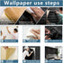 10 PCS Black 3D Wall Panels, 14.5 sq.feet Coverage, Printable Wallpaper Sticker with Self-Adhesive Waterproof Brick PE Foam Wall Panels Peel and S...