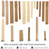 Hemlock Park Universal Wood Wick Clips for Candles | Sustainer Tabs Fit Most Wooden Wicks | Longer Burn Time & Less Wasted Wax (100 Pack)...