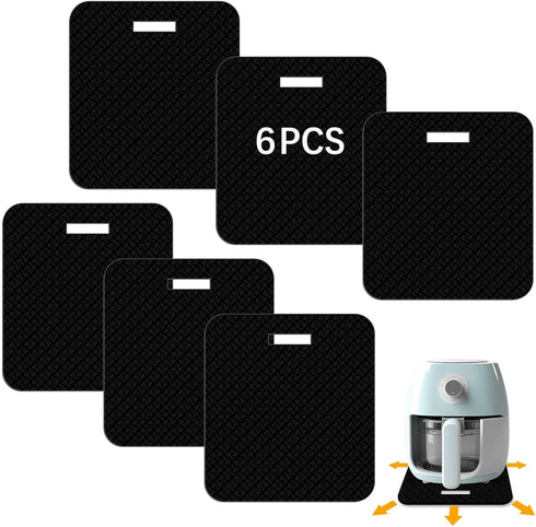 6 PCS Heat Resistant Mat with Sliding Function for Air Fryer Mat,12 * 14in Countertop Protector Mat Coffee Maker Mat and Oven,Suitable for most ki...