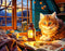 100 Piece Puzzles for Kids Reading Cat Puzzle 100 Piece Puzzles for Adults, Cute Kitten Puzzles 100 Pieces for Adults, 100 Piece Seniors Puzzles K...