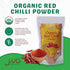 Jiva Organics Organic Red Chili Powder 7 ounce Bag - Extra Hot, Ground Indian Chillies, 100% Natural & Non-GMO...