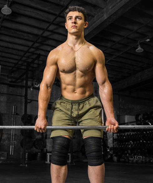 DMoose Fitness Knee Wraps for Weightlifting (Pair) – 78” Gym Brace Straps for Joint Stability & Pain Relief - Perfect for Squats & Working Out - U...