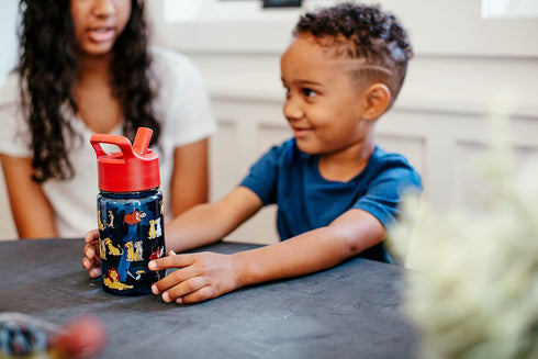 Simple Modern Disney Princess Kids Water Bottle Plastic BPA-Free Tritan Cup with Leak Proof Straw Lid | Reusable and Durable for Toddlers, Girls |...