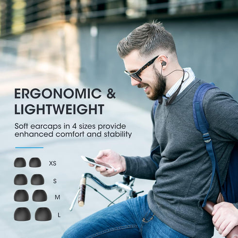Neckband Bluetooth Headphones, Around The Neck Headphones 24H+ Playtime, Bluetooth Headsets with Call Vibration, Shark Jaw Design Wireless Earbuds...
