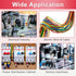 200 Pcs Red Female Quick disconnects Vinyl Insulated Spade Wire Connectors, Electrical Crimp Terminal 22-16 AWG (6.3mm)...