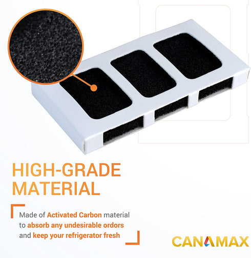 Canamax PAULTRA2 Refrigerator Air Filter - Compatible with Frigidaire, Pureair Ultra 2, Pure Air Ultra 2, Pureair Ultra ll, Electrolux 242047805, ...