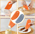 2PCS Bowl Scraper, Kaloo Silicone Food Scraper for Bread, Bench, Dough, Sourdough, Baking Dishwasher Safe (6.9"*3.14", Grey+Orange)...