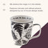 Karma Gifts 16 oz Black and White Boho Mug Beetle - Cute Coffee and Tea Mug - Ceramic Coffee Mugs for Women and Men...