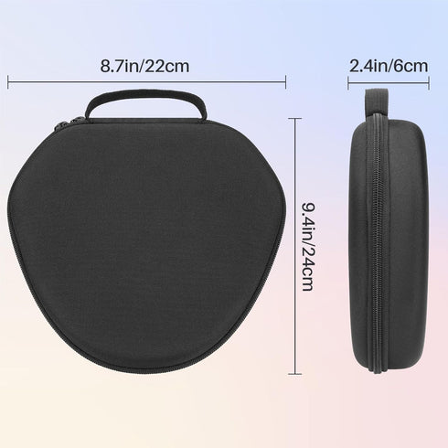 Hard Case Compatible with Apple AirPods Max Wireless Over-Ear Headphones (Black Case)...