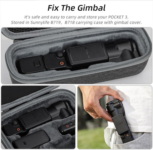 Pocket 3 Protective Case Cover for DJI Osmo Pocket 3, Gimbal Protector Lens Screen Protective Cover for DJI Osmo Pocket 3 Accessories...