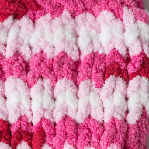 Bernat Blanket Brights Yarn, 5.3 oz, Gauge 6 Super Bulky Chunky, Raspberry Ribbon Varg......