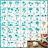 45pcs Palm Tree Stencils for Painting on Wood Summer Stencils Paint Beach Palm Burning Patterns Template on Art Craft Canvas Wall Fabric Rock (45 ...