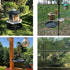 12.8" Platform Bird Feeder,Large Hanging Tray Squirrel Feeder,Wild Bird Seed Catcher Tray,Bird Viewing,for Attracting Birds Outdoors,Yard Garden,B...