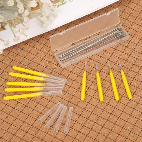 10pcs Shower Head Cleaners, with 10pcs Needle Picks Anti-Clogging Shower Head Cleaning Brush Tiny Crevice Cleaner Tool for Small Holes Gaps Nozzle...