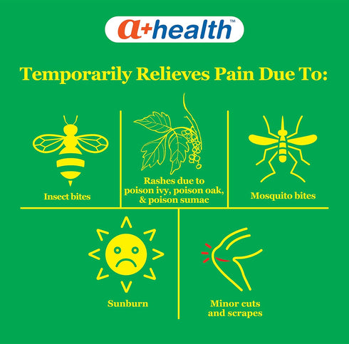 Extra Strength Itch Relief Gel, Diphenhydramine HCl 2% Topical Analgesic, Relives Itching and Pain for Bug Bites, Rashes, Poison Ivy, Oak and Suma...