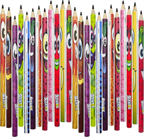 Scentos Scented Pencils for Kids - No. 2 Lead Pencils - Cute Pencils - For Ages 3 and Up - 24 Pack...