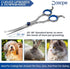 Curved Dog Grooming Scissors 6.69 inches Round Tips Pet Grooming Shears for Dog Cat on Face Paw Hair Trimming Right Left Handed...