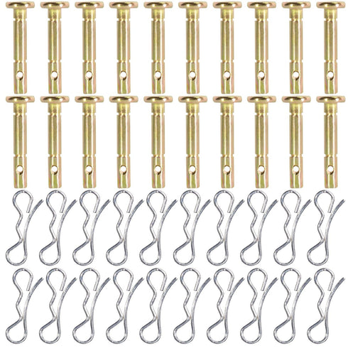 20 Pairs Shear Pins and Cotters Pins,Replacement Shear Pins Compatible with Snowblower 738-04124 714-04040, Shear Pin Kit Compatible with MTD Craf...