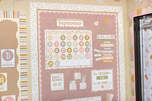 Teacher Created Resources Terrazzo Tones Calendar Bulletin Board (TCR7201)...